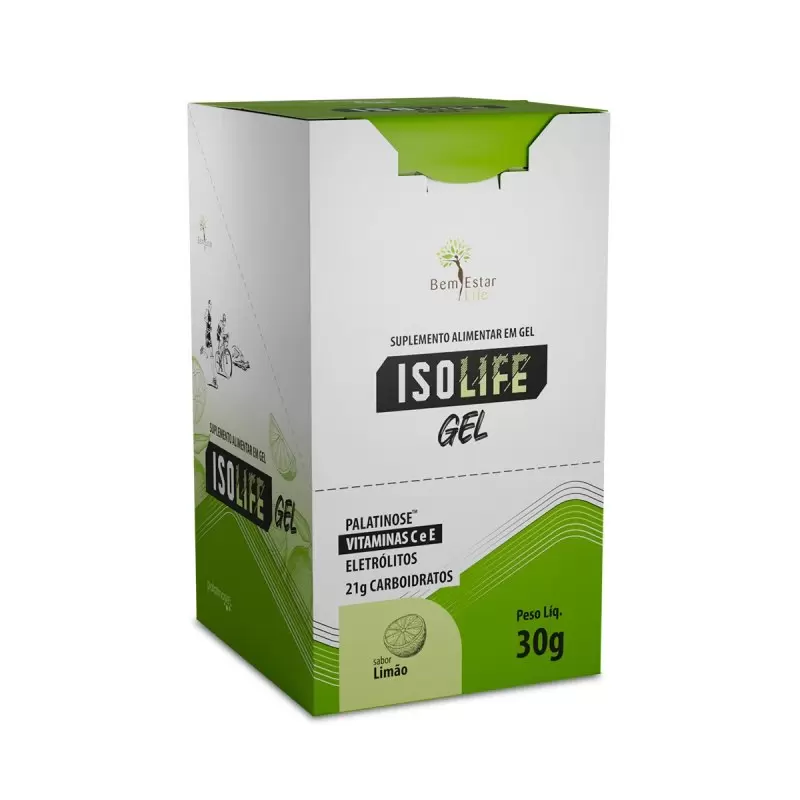 ISOLIFE GEL SABOR LIMÃO - 10 SACHES