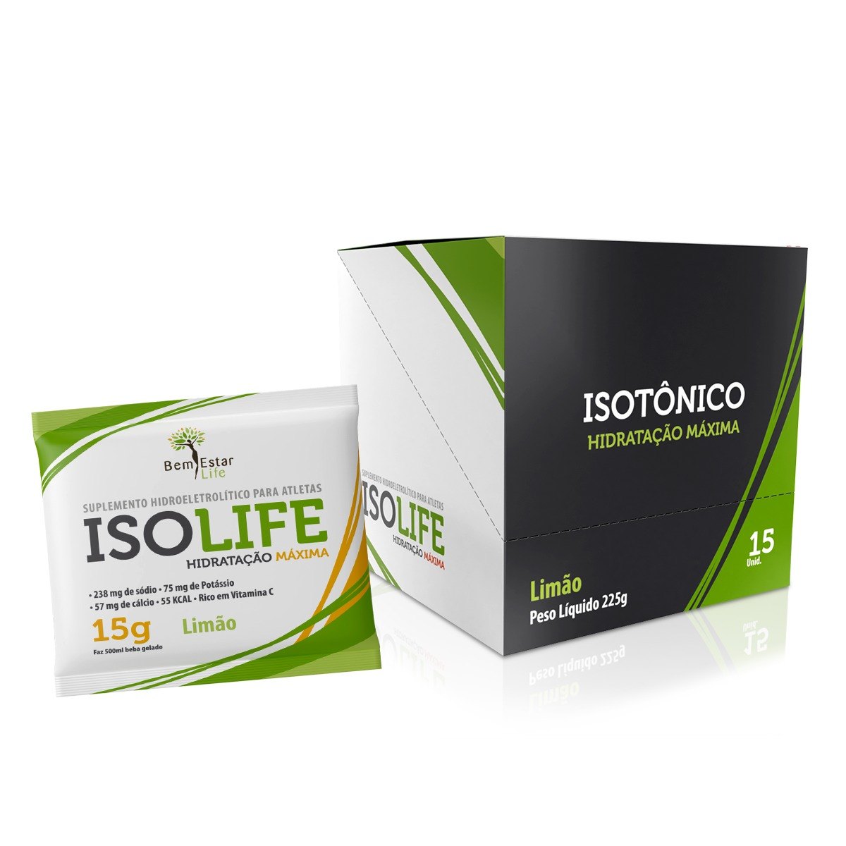 ISOLIFE - ISOTONICO - 15 SACHET  LIMÃO