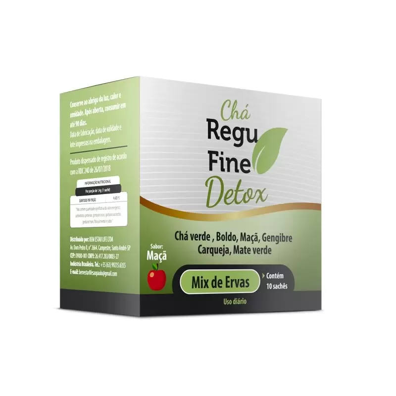 CHÁ REGU FINE DETOX - SABOR MAÇÃ 