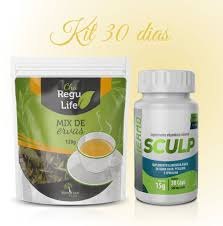 SCULP THERMO (EMAGRECEDOR) + CHÁ REGU LIFE 120 G